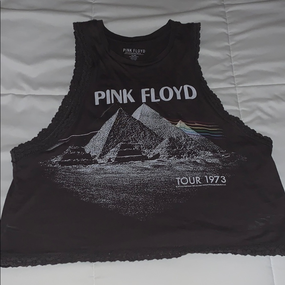 Pinky Floyd crop tank top